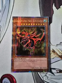 Slifer the Sky Dragon LC01-EN002 Quarter Century Secret Rare 1st Edition NM - Image 1