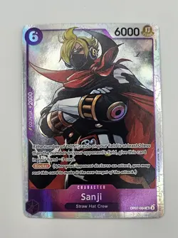 Bandai One Piece CCG Sanji OP07-084 Blocker Foil SR OP07 6000 Power 6 Cost - Image 1