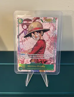 One Piece Monkey.D.Luffy OP13-118 Secret Rare Foil Alt Art 7000 Power Car… - Image 1