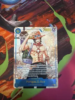 One Piece TCG Portgas D. Ace OP13‑119 Alt Art SEC Carrying on His Will - Image 1