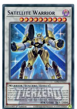Yugioh Satellite Warrior LDS3-EN121 Blue Ultra Rare Near Mint 1st Edition - Image 1
