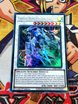 Crystal Wing Synchro Dragon ra02-en029 1st Edition (NM+) Ultra Rare Yu-Gi-Oh! - Image 1