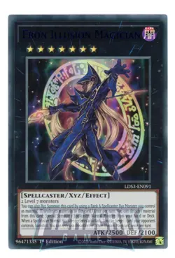 Yugioh Ebon Illusion Magician LDS3-EN091 Blue Ultra Rare Near Mint 1st Edition - Image 1