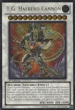 Yugioh! MP T.G. Halberd Cannon - EXVC-EN043 - Ultimate Rare - 1st Edition Modera - Image 1