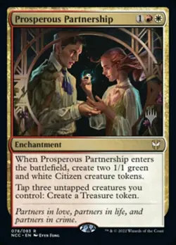 Mint/Near-Mint, English - 1 x MTG Prosperous Partnership - Foil - Promo Pack MTG - Image 1