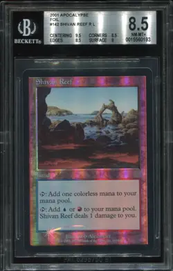 Shivan Reef Foil Apocalypse BGS 8.5 Quad++ MTG magic #3994 - Image 1