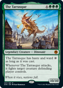 1 x The Tarrasque - Adventures in the Forgotten Realms - Moderate Play - MTG - Image 1