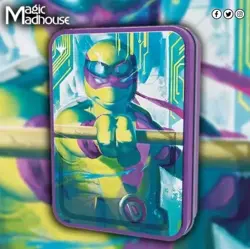 4x Magic: The Gathering TMNT Tin 3 Booster Packs Exclusive Sticker NIB 4 TINS!!! - Image 4