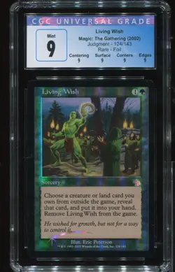 Living Wish Foil Judgment CGC Quad 9 MTG magic #3522 - Image 1