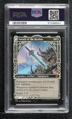 Halvar God of Battle // Sword the Realms (Showcase) Magic: Kaldheim KHM PSA 10 - Image 2