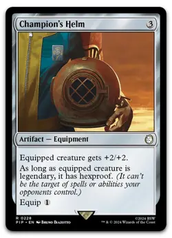 Champion's Helm #228 (NM) Fallout PIP Magic MTG - Image 1