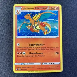 2020 Special Delivery Charizard Pokemon Center Exclusive Promo SWSH075 NM-Mint - Image 2