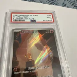 Pokemon TCG Charmander Scarlet & Violet 151 Card Illustration Rare PSA 9 - Image 3
