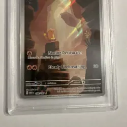 Pokemon TCG Charmander Scarlet & Violet 151 Card Illustration Rare PSA 9 - Image 5