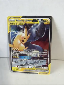 🔥RARE!🔥2019 Pokemon Pikachu & Zekrom GX Tag Team Sun & Moon 33/181 - Image 1