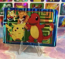 Pokemon Charizard Vintage Pocket Monsters Vending HOLO Prism Sticker 98 Nintendo - Image 2