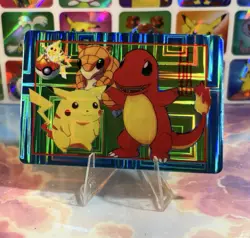 Pokemon Charizard Vintage Pocket Monsters Vending HOLO Prism Sticker 98 Nintendo - Image 3