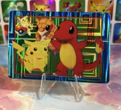 Pokemon Charizard Vintage Pocket Monsters Vending HOLO Prism Sticker 98 Nintendo - Image 4