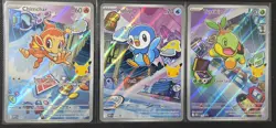 Pokemon First Partner-Turtwig 040, Chimchar 041, Piplup 042 Gen 4 Pack Fresh |2 - Image 1