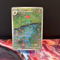 Pokemon TCG Ivysaur Scarlet & Violet 151 167/165 Illustration Rare - Image 1