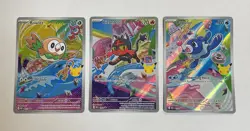 Pokemon 2026 First Partner Illustration Collection Series 1 Promos Set 43-45 #ML - Image 1