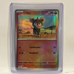 Pokemon TCG Litleo 015/131 (Master Ball Pattern) SV: Prismatic Evolutions NM - Image 3