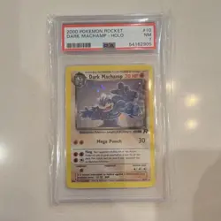 Pokemon TCG Dark Machamp Team Rocket 10/82 Holo Rare PSA 7 Unlimited 2000 - Image 1
