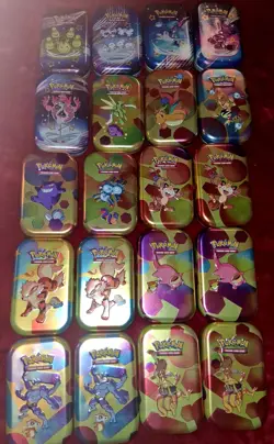 Pokemon Mini Tins Paldean Fates 151 coins inserts EMPTY NO PACKS - Image 1