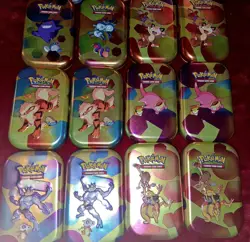 Pokemon Mini Tins Paldean Fates 151 coins inserts EMPTY NO PACKS - Image 5