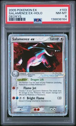 Salamence ex Holo PSA 8 2005 Pokemon Ex Deoxys #103 - Image 1