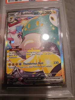 2025 Iono's Bellibolt ex 183/159 Pokemon Journey Together SIR PSA 9 - Image 4