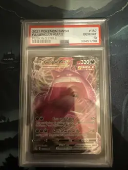 2021 Pokemon Fusion Strike GENGAR VMAX Full Art #157 PSA 10 Gem Mint - Image 1