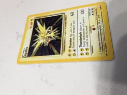 Pokemon TCG Zapdos Base Set 16/102 Holo Unlimited Holo Rare MODERATELY PLAYED MP - Image 2