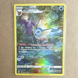 Pokemon TCG Vaporeon TG02/TG30 Brilliant Stars Ultra Rare Full Art Holo 110 HP - Image 1