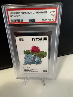1998 KFC Pokemon Ivysaur #02 PSA 7 Gem Mint Kentucky Fried Chicken Promo - Image 1