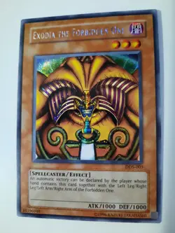Exodia The Forbidden One DDS-003 YuGiOh Dark Duel Stories Prismatic Secret Rare - Image 1