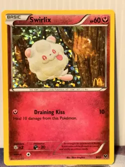 Pokemon TCG 2013 McDonald's Promo Card -- Swirlix 9/12 Holo Foil - Image 1