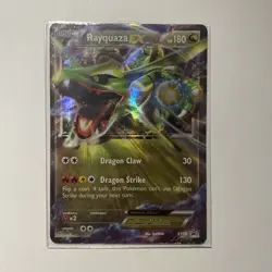 Rayquaza EX XY73 Black Star Promo Holo Pokemon Card HEAVILY PLAYED - Image 1