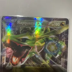 Rayquaza EX XY73 Black Star Promo Holo Pokemon Card HEAVILY PLAYED - Image 4
