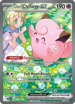 Lillie's Clefairy ex 126/100 sv9 Battle Partners Holo Pokemon Card Korean Ed - Image 1