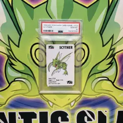 PSA 10 GEM MINT Scyther 1998 KFC Pokemon Card Game - Image 1