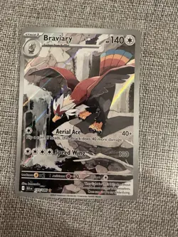 Braviary Black Bolt Illustration Holo Pokemon TCG Card IR - Image 1