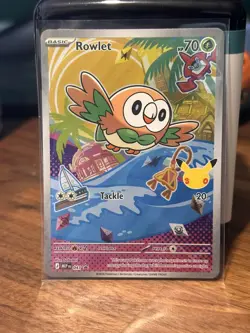 Rowlet 043 MEP: Mega Evolution Promo Cards Black Star Promo - NM - Image 1