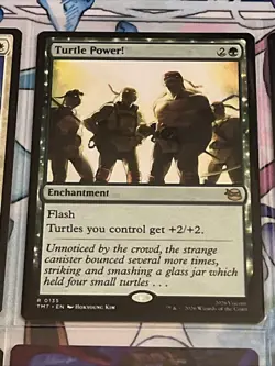 TMNT MTG Rare Card Lot 9x Near Mint Cards All Sleeved - Image 3