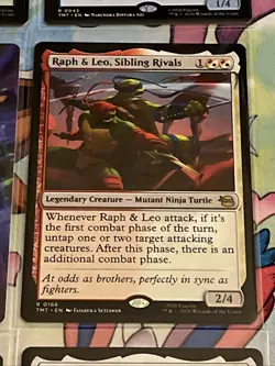 TMNT MTG Rare Card Lot 9x Near Mint Cards All Sleeved - Image 5