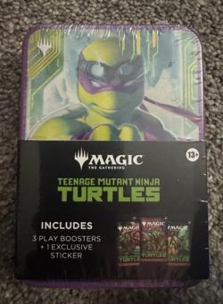 MTG TMNT Donatello Tin 3 Play Boosters Magic Gathering Ninja Turtles Sealed - Image 3