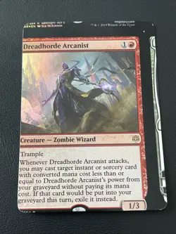 FOIL MISPRINT NFC DREADHORDE ARCANIST - MTG Magic the Gathering - Image 1