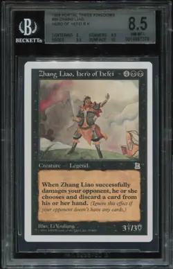 Zhang Liao Hero of Hefei Portal Three Kingdoms BGS 8.5 MTG magic #3627 - Image 1