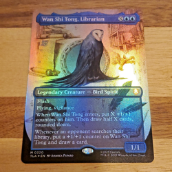 1x Wan Shi Tong, Librarian, Borderless Art Foil, Avatar, Magic MTG NM - Image 1