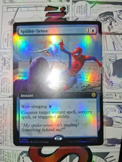 Spider-Sense 0254 Extended Art Rare Marvel Spider-Man Foil MTG - Image 1